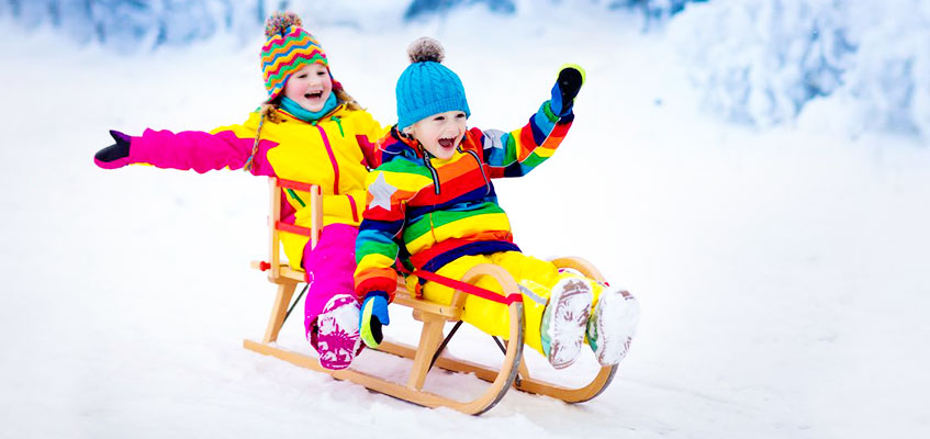 Дети на санках