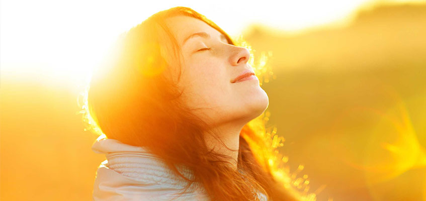 Снова обрести спокойствие реально Девушка на закате