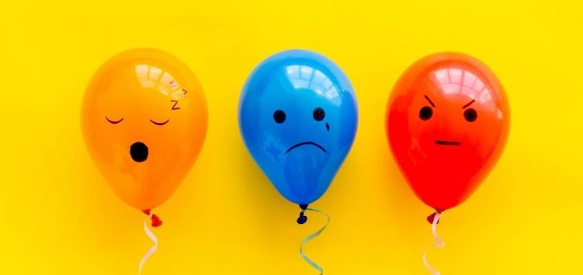 Какие-то эмоции вы подавили в себе Разноцветные шарики