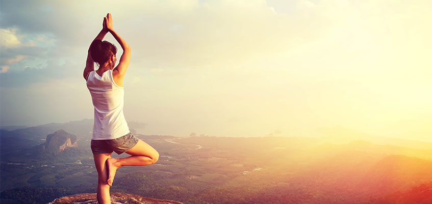 Найдите счастье внутри себя Йога на вершине